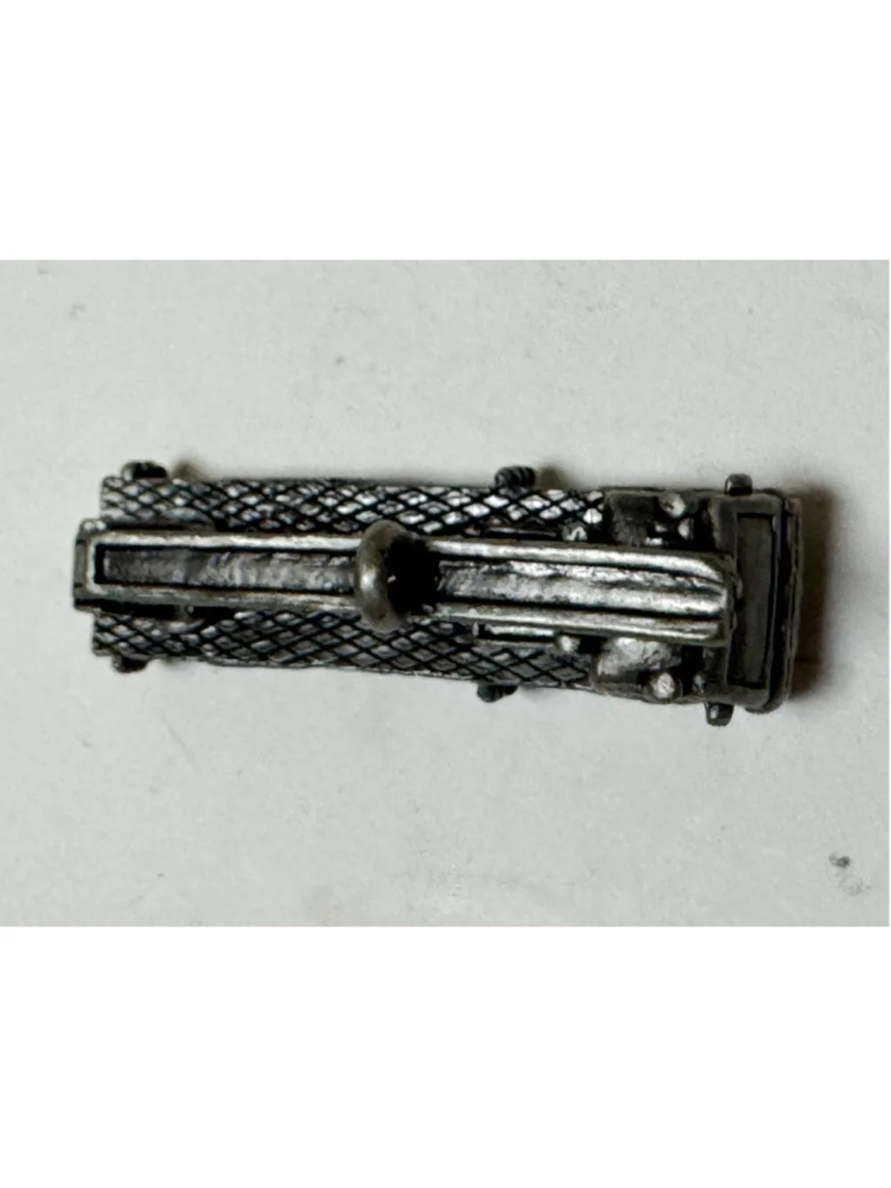 Vintage Pewter Construction Crane / Fire Truck Charm 2” long